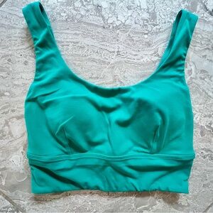 Lululemon Align Kelly Green Longline C/D Sports Bra, size 4